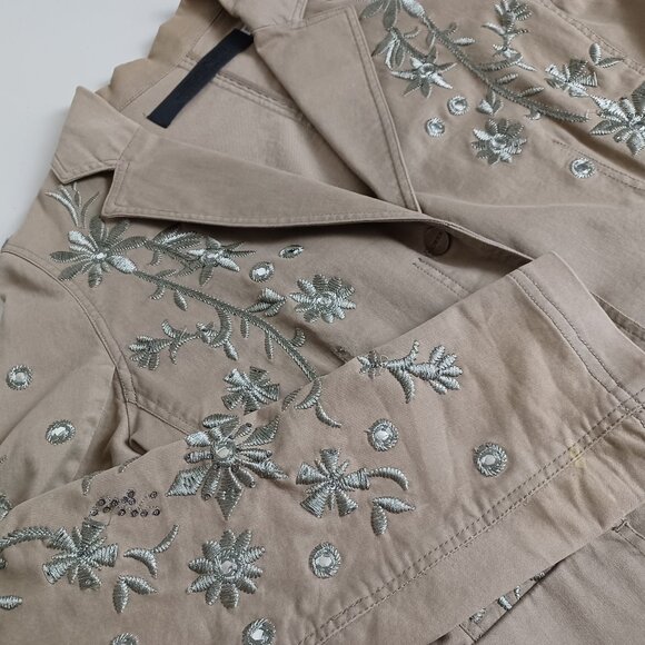 Votre Nom Jeans Beaded Embroidered Blazer Jacket - Picture 4 of 16